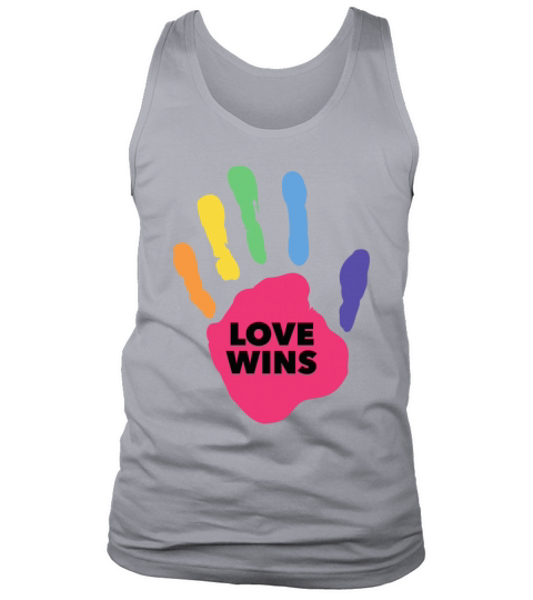 funny pride quote love wins Tank Top Unisex