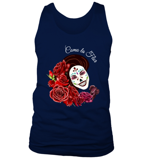 Funny Vintage Style Tshirt for Como la Flor - Selena Quintanilla Day of the Dead Sugar Skull----EEUHFBF Tank Top Unisex