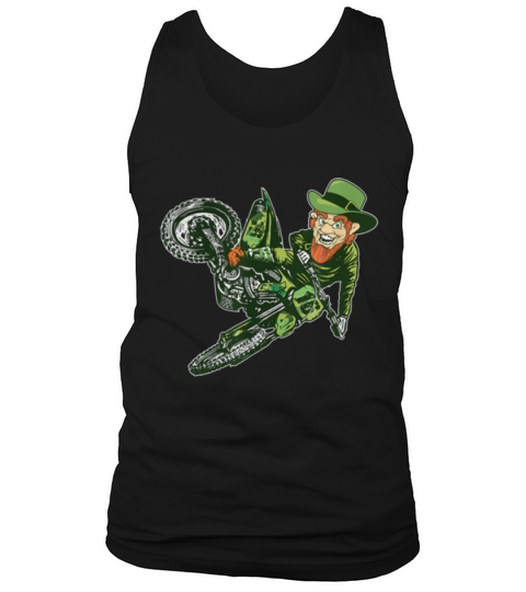 Great Motocross St Saint Patrick’s Mx Day Leprechaun Dirt Bike Tank Top Unisex
