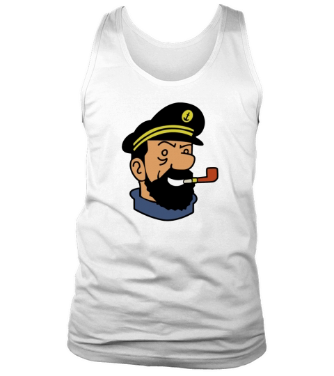Kapitän Haddock Tim und Struppi Cartoon Comic Tank Top Unisex