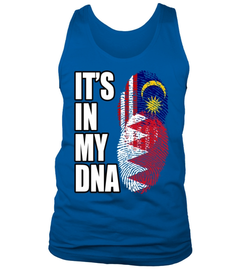 Malaysian And Bahraini Mix Heritage DNA Flag Tank Top Unisex