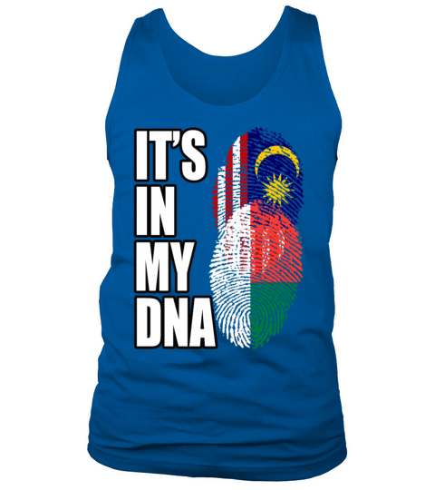 Malaysian And Malagasy Mix Heritage DNA Flag Tank Top Unisex