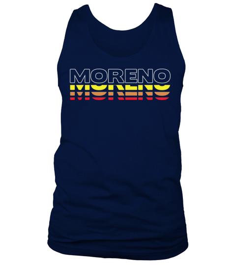 Moreno First Name Funny Vintage Sunset Moreno Tank Top Unisex
