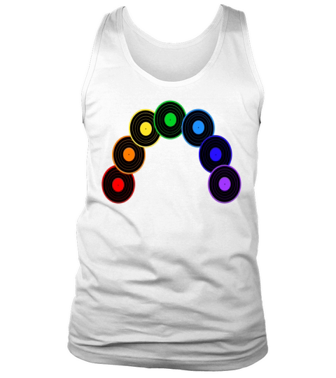 Musical Rainbow of Vinyl Records Tank Top Unisex