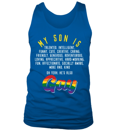 My Son Is a Gay Sayings For LGBT Proud Mother Tank Top Unisex