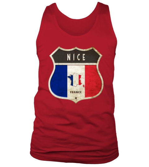 Nice France coat of arms flags design Tank Top Unisex