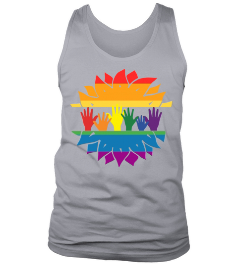 Pride flag hands Tank Top Unisex