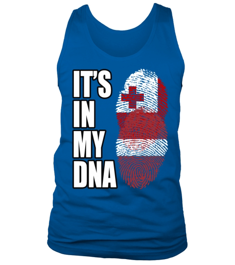 Tongan And Latvian Mix Heritage DNA Flag Tank Top Unisex
