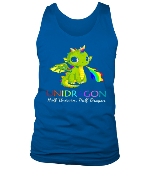 Unidragon half unicorn half unicorn LGBT Tank Top Unisex