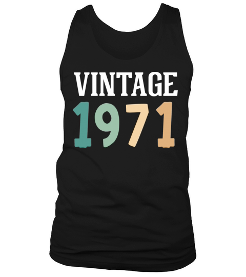 Vintage 1971 51st Birthday Tank Top Unisex