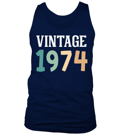 Vintage 1974 48th Birthday Tank Top Unisex