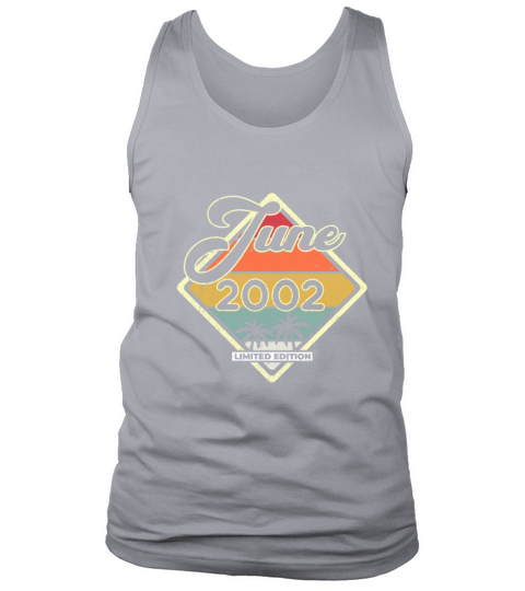 Vintage 20th Birthday June 2002 Sports Gift Tank Top Unisex