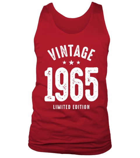 Vintage Born in 1965 - 57th Birthday Retro Classic Tank Top Unisex