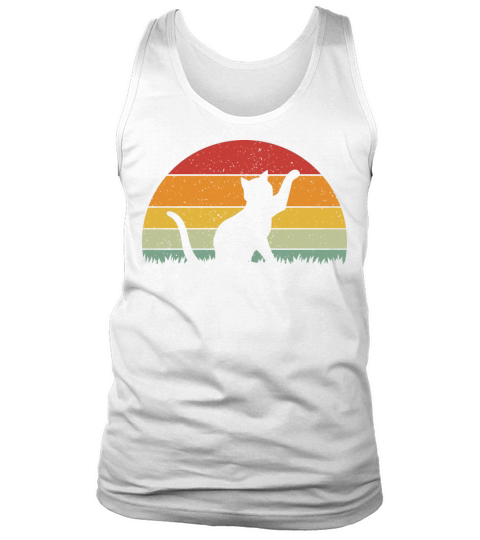 Vintage Retro Cat Vintage Cat Tank Top Unisex