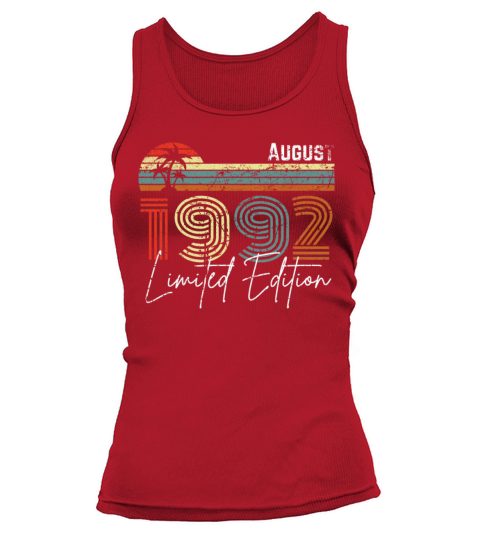 30 Years August 1992 Vintage Limited Edition Tank top Woman