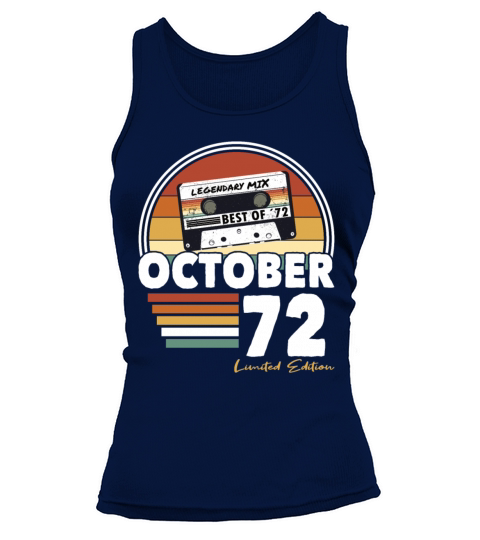 50th birthday vintage october 1972 limited edition Tank top Woman