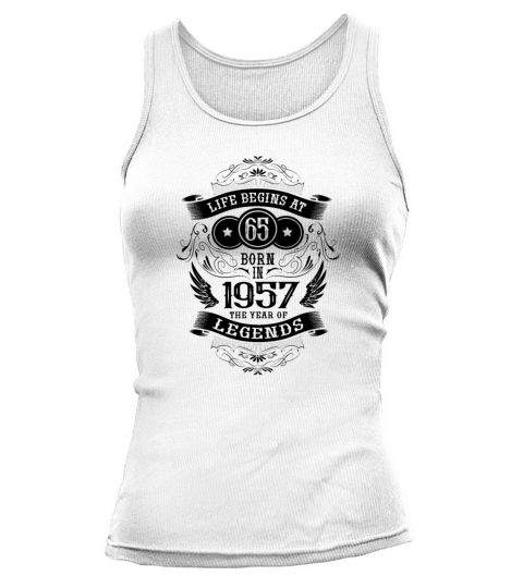 65th Birthday Gifts 1957 Vintage Birthday Saying Tank top Woman