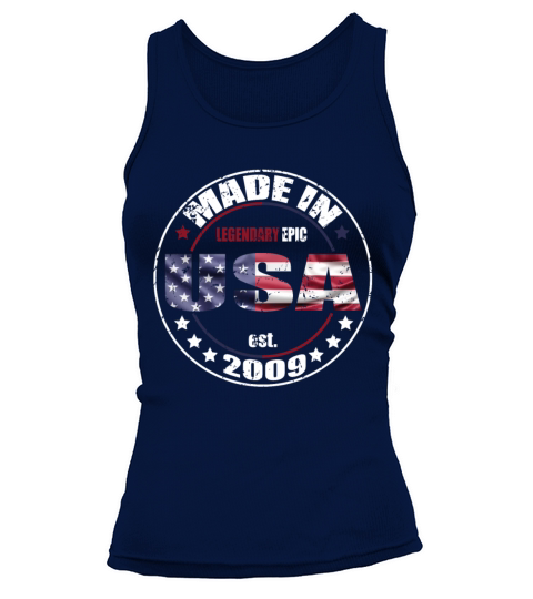 Birthday Saying Born USA 2009 Tank top Woman
