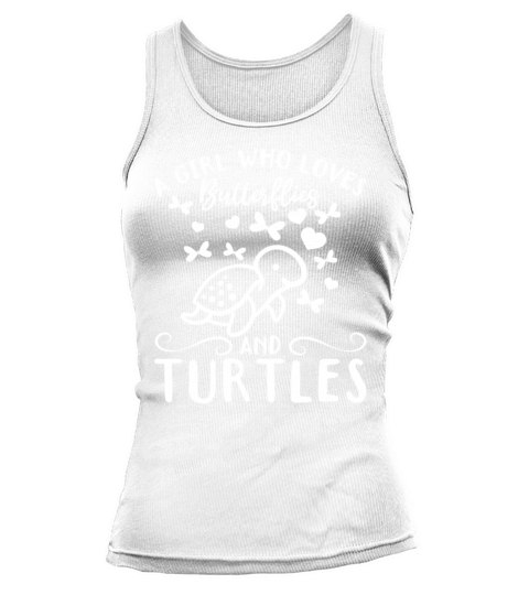 Cute Turtle Lover - A Girl Who Loves Butterflies Tank top Woman
