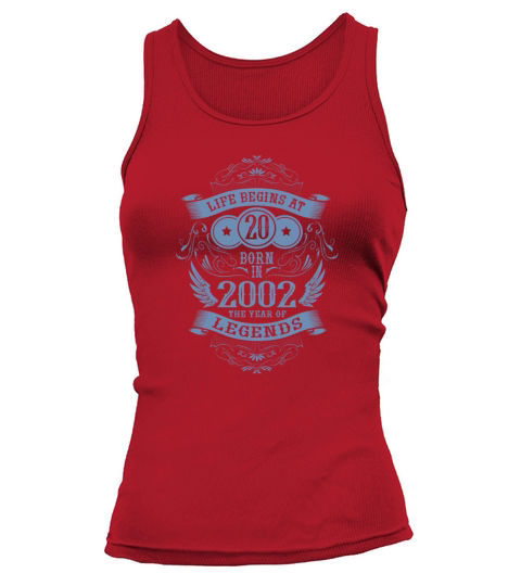 Funny sayings for the 20th birthday born in 2002 Tank top Woman