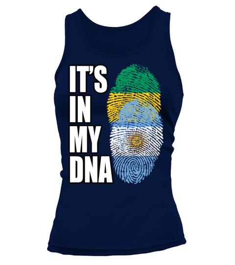 Gambian And Argentinian Mix Heritage DNA Flag Tank top Woman