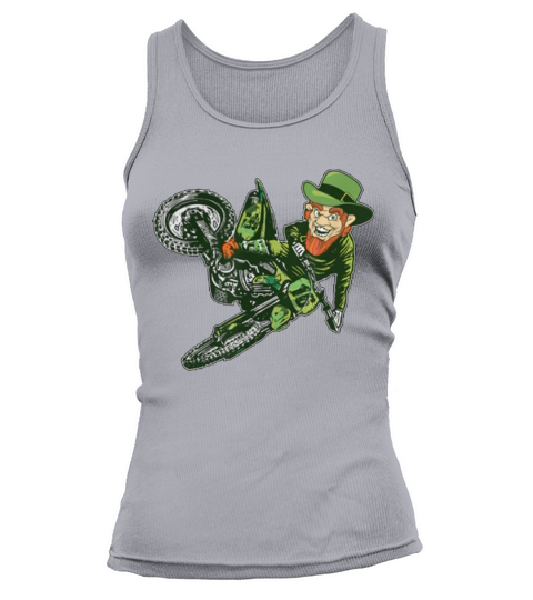 Great Motocross St Saint Patrick’s Mx Day Leprechaun Dirt Bike Tank top Woman
