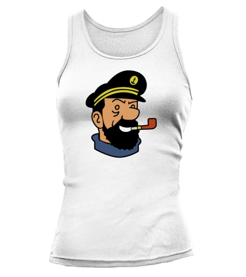Kapitän Haddock Tim und Struppi Cartoon Comic Tank top Woman