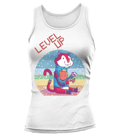 Level Up Gamer Video Games Retro Vintage Gaming Hi Tank top Woman