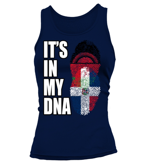 Malawian And Dominican Mix Heritage DNA Flag Tank top Woman