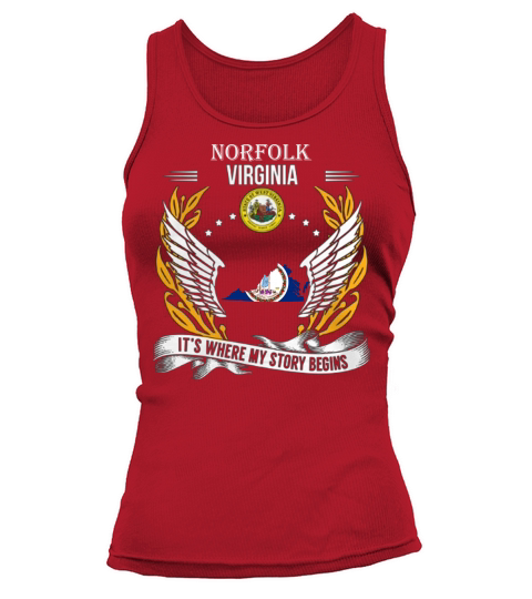 Norfolk Virginia is where my story begins - Unisex Long Sleeve Tank top Woman