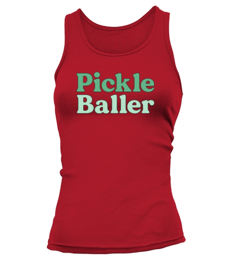 Pickle Baller Retro Pickleball Player Matching Tank top Woman