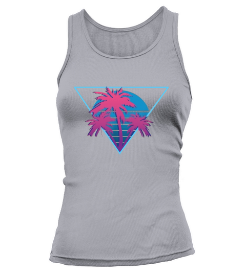 Retro 80s Vaporwave Synthwave Aesthetic 1980s Style Gift Tank top Woman
