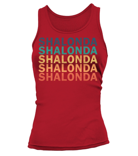 Shalonda Name T Shirt - Shalonda Vintage Retro Nam Tank top Woman