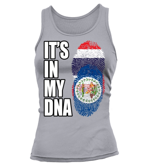 Thai And Belizean Vintage Heritage DNA Flag Tank top Woman