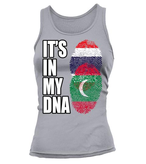 Thai And Maldivian Vintage Heritage DNA Flag Tank top Woman