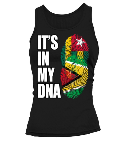 Togolese And Guyanese Mix Heritage DNA Flag Tank top Woman