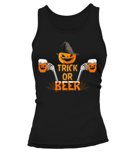 Trick or Beer Halloween Tank top Woman