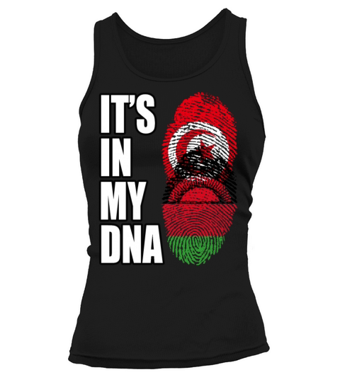 Tunisian And Malawian Mix Heritage DNA Flag Tank top Woman