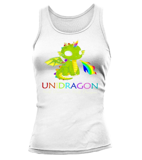 Unidragon half unicorn half unicorn LGBT Tank top Woman
