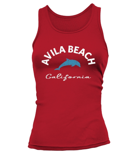 Vintage Dolphin Avila Beach CA T Shirt Tank top Woman