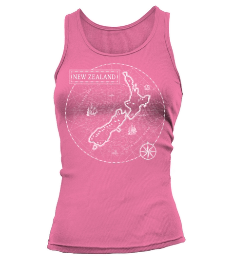 Vintage Map New Zealand Tank top Woman