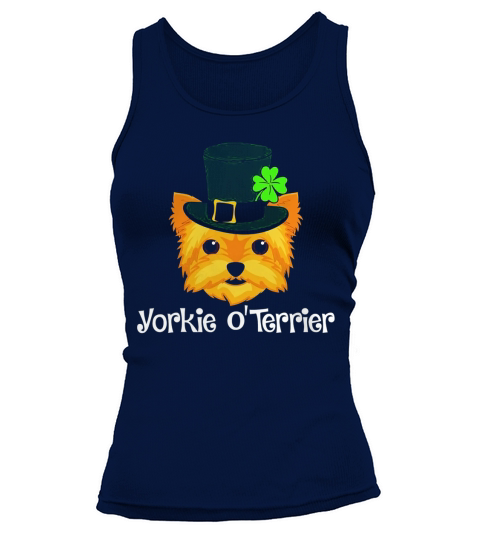 Yorkie St. Patricks Day Shirt for Yorkshire Terrier Lovers Black Youth B079NZ3H3S 1 Tank top Woman