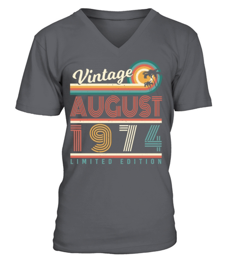 1974 August Limited Edition V-Neck T-shirt