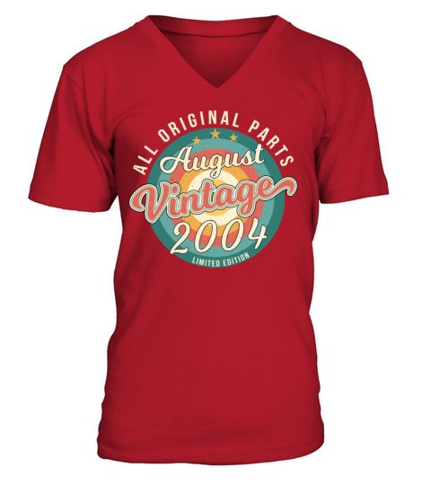 2004 In August Finally 18th V-Neck T-shirt