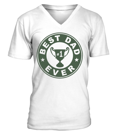 Best Dad Ever Trophy V-Neck T-shirt