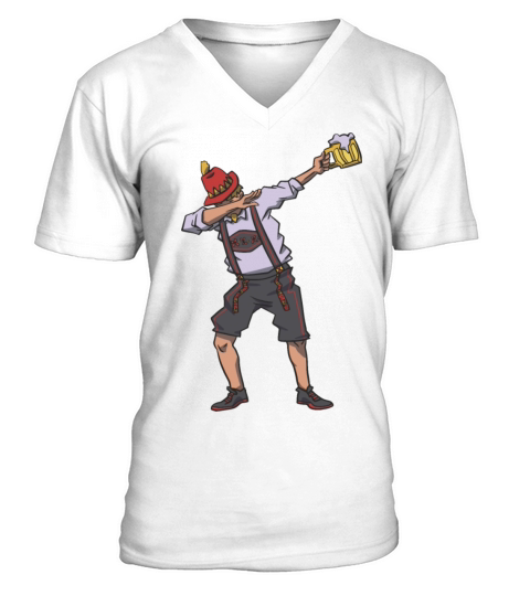 Dabbing German Oktoberfest V-Neck T-shirt