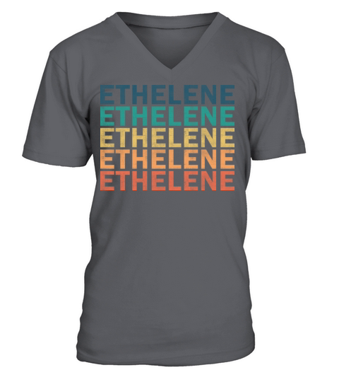 Ethelene Name T Shirt - Ethelene Vintage Retro Nam V-Neck T-shirt