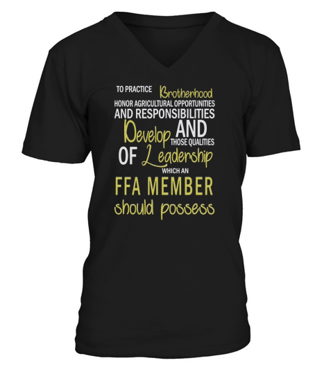 ffa member V-Neck T-shirt