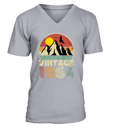 Funny Birthday Born in 1964 Limited Edition V-Neck T-shirt