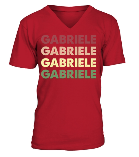 Gabriele Shirt - Funny Personalized Name Gabriele V-Neck T-shirt